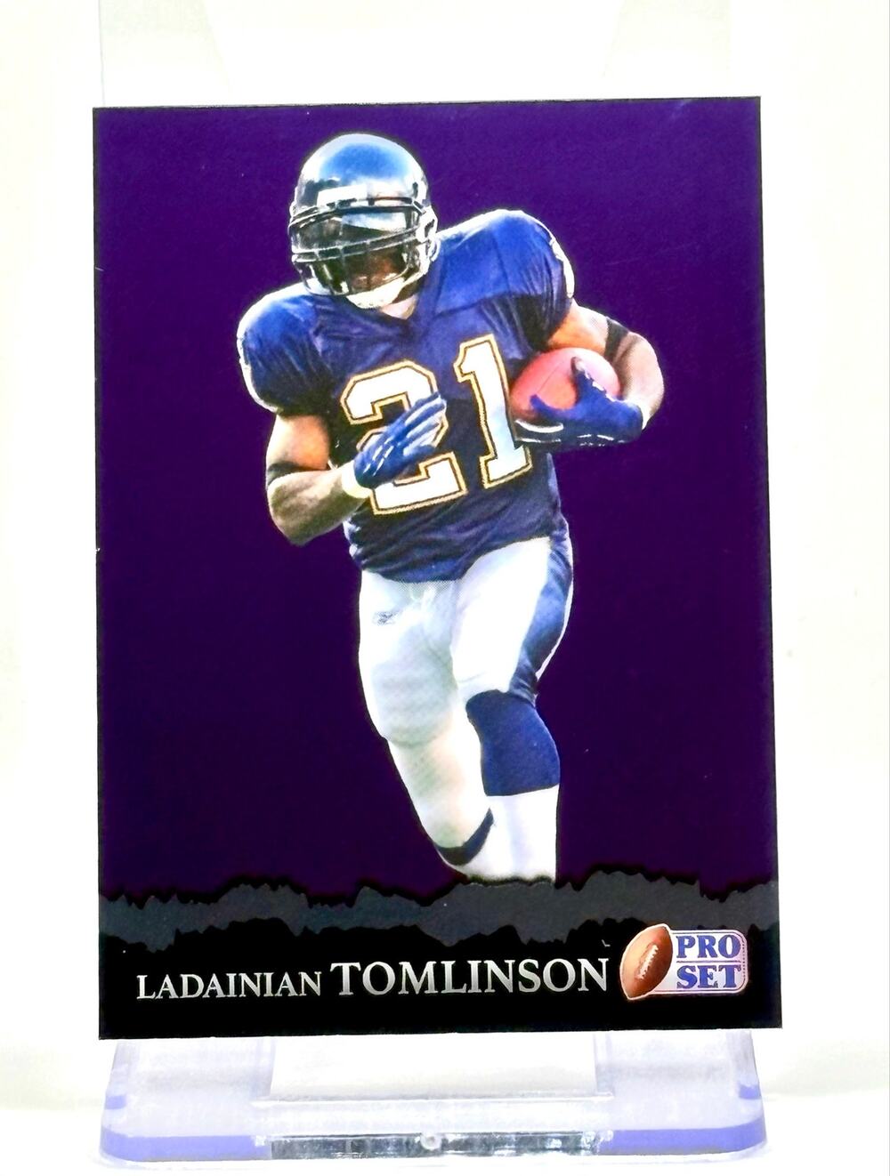 2025 Leaf Pro Set Metal LaDainian Tomlinson Prismatic Purple Refractor 2/15 SP